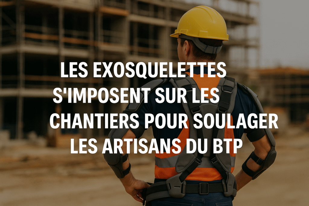 Exosquelette de chantier pour soulager les travailleurs du BTP